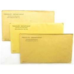 2-1957, 1-1961 U.S. PROOF SETS SEALED