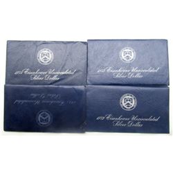 1971, 1972, 1973, 1974 SILVER IKE DOLLARS UNC