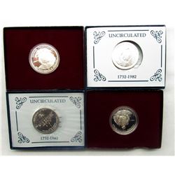 4-1982 WASHINGTON COMMEM HALF DOLLARS