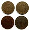 Image 1 : 4- 1864 TWO CENT PIECES