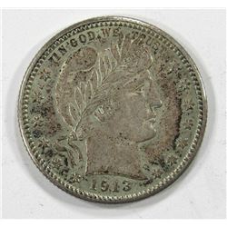 1913 BARBER QUARTER XF DETAILS