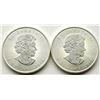 Image 1 : 2-CANADA MAPLE LEAFE .999 1oz