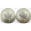 Image 2 : 2-CANADA MAPLE LEAFE .999 1oz