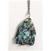 Image 1 : Wire Wrapped Turquoise Pendant Necklace