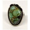 Image 1 : Vintage Navajo Sterling Turquoise Ring, Size 12