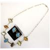 Image 2 : Zuni Sterling Multi-Stone Necklace & Earrings Set