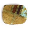 Image 1 : Brass Inlay Wood and Turquoise Buckle