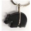 Image 3 : Zuni Onyx Bear Fetish Pendant Necklace