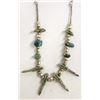 Image 1 : Native American Navajo Silver Turquoise Necklace