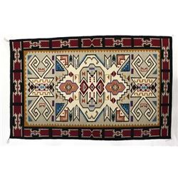 Large Native American Navajo Wool Textile Rug
