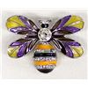 Image 1 : Rhinestone Bumble Bee Pin