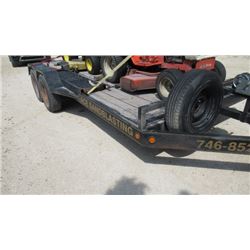 16ft car hauler tandem axle trailer w/ ramps and 5 bolt hubs