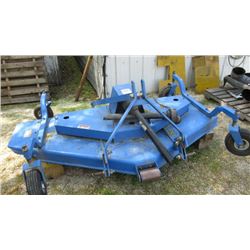 72" Farm King 3pth finish mower in matching tractor blue colour