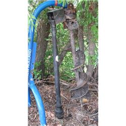3pth pto drive post hole auger 12" bit