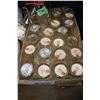 Image 1 : Box with 11 Cream Bottles (with lids) and (1) 2 Qt. Milk Bottle  ***Heavy