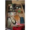Box with Eye Glasses, Radio that is a Vintage Car, 3 Scholl's Foot Supports