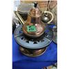 Image 1 : Copper Tea Pot on a Burner (3 pcs)