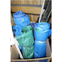 Collection of Tarps - Varying Sizes