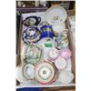 Image 1 : Flat with Assorted Dishes (Cups, Sugar Bowls, Creamers & a Popeye Cup & Saucer)