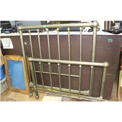 Brass Bed Frame - 48"  (Head, Foot Board & Rails)   ***Please Pick up