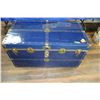 Image 1 : Large Blue Metal Trunk - No Tray