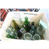 Image 1 : Box with 17 Assorted Coloured Bottles   ***Heavy