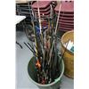 Image 1 : Garbage Can of Fishing Rods & Part Rods