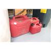 Image 1 : 3 Red Plastic Jerry Cans   **Please Pick up