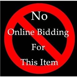 No Online Bidding for This Item
