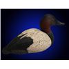 Image 1 : Hand Carved Canvasback Donated by Tom Fisher.