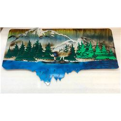 Bugling Elk, Metal Art Work