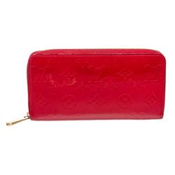 Louis Vuitton Red Vernis Monogram Zippy Wallet