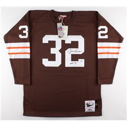 Jim Brown Signed Browns Jersey Inscribed "HOF 71" (Fanatics Hologram)
