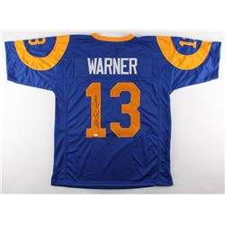 Kurt Warner Signed Rams Jersey Inscribed "HOF 17" (JSA COA)