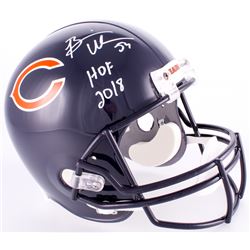 Brian Urlacher Signed Bears Full-Size Helmet With Inscribed "HOF 2018" (JSA COA)