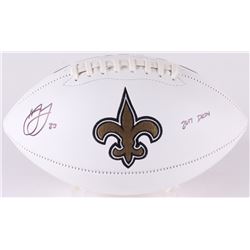 Marshon Lattimore Signed New Orleans Saints Logo Football Inscribed "2017 DROY" (Radtke COA)