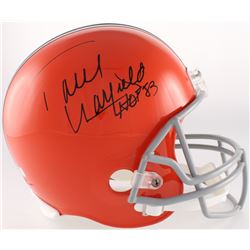 Paul Warfield Signed Browns Full Size Throwback Helmet Inscribed "HOF 83" (Radtke COA)