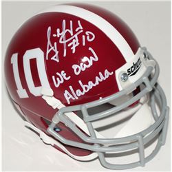 A.J. McCarron Signed Alabama Crimson Tide Mini-Helmet Inscribed "We Own Alabama" (Radtke COA)