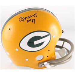 Paul Hornung Signed Packers Full-Size TK Suspension Helmet Inscribed "HOF 86" (JSA COA)