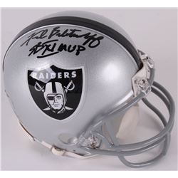 Fred Biletnikoff Signed Raiders Mini Helmet Inscribed "SBXI MVP" (Radtke COA)