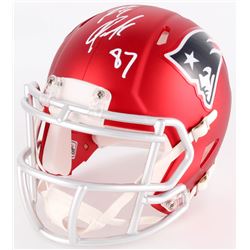 Rob Gronkowski Signed Patriots Blaze Mini Helmet (Radtke COA)