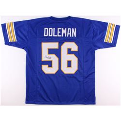 Chris Doleman Signed Pittsburgh Panthers Jersey Inscribed "HOF 12" (JSA COA)
