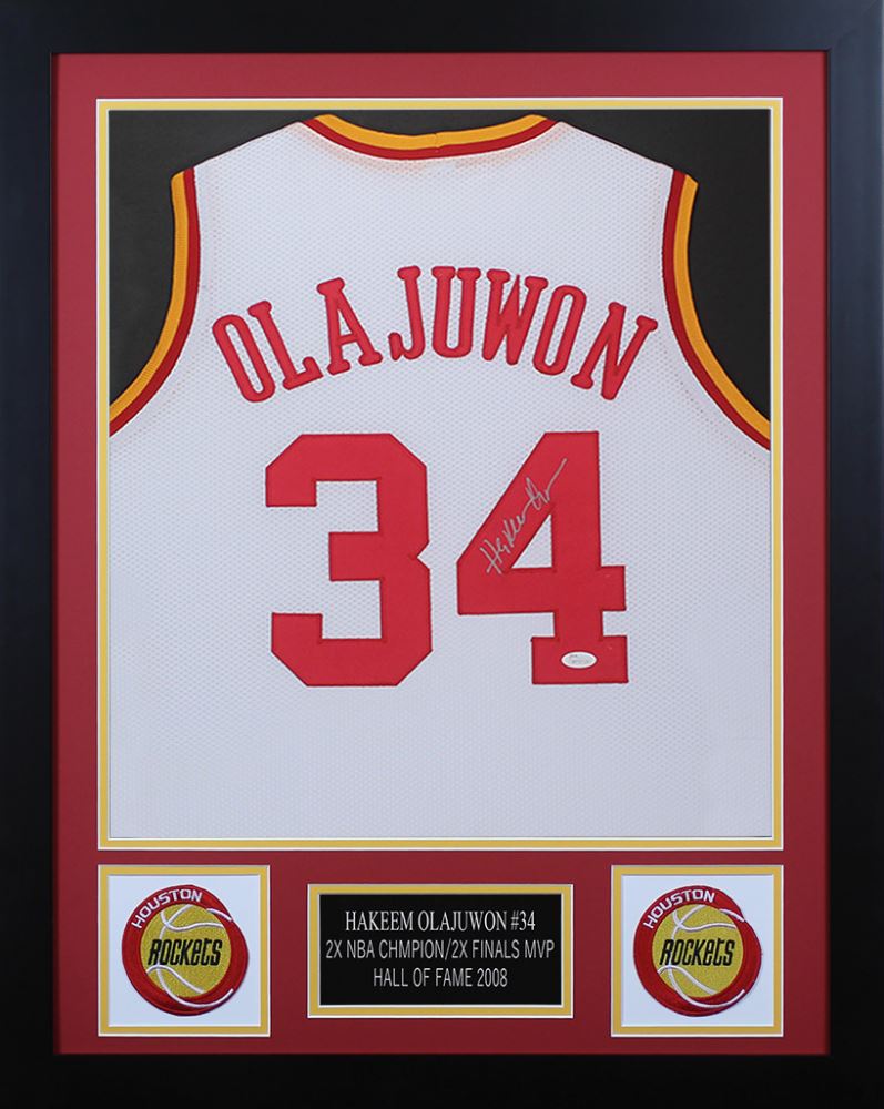 signed hakeem olajuwon jersey