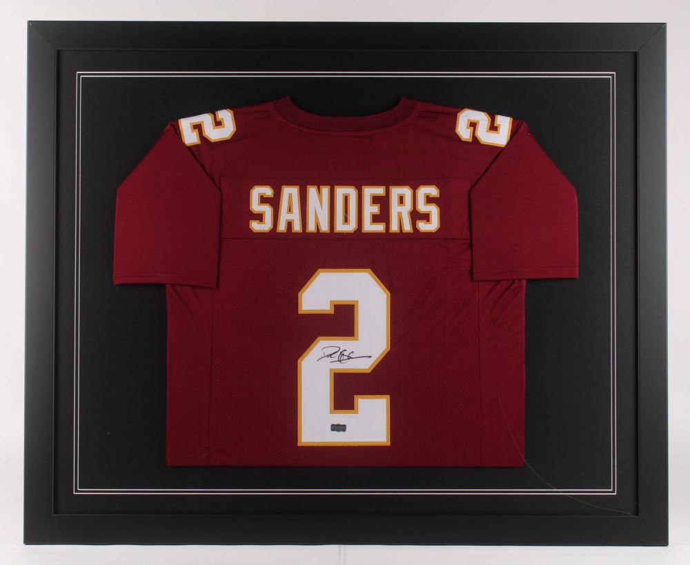deion sanders framed jersey