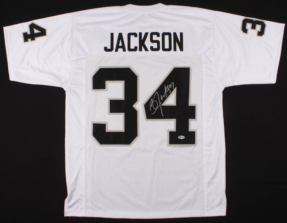 white bo jackson raiders jersey