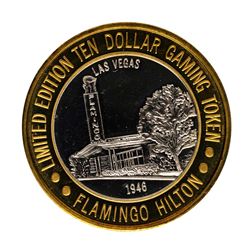 .999 Fine Silver Flamingo Casino Las Vegas, NV $10 Limited Edition Gaming Token