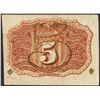 Image 2 : 1863 Five Cents Second Issue Fractional Currency Note
