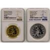 Image 1 : Lot of 2018 Niue Disney Scrooge McDuck Gold & Silver Coins NGC MS69