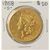 Image 1 : 1858-S $20 Liberty Head Double Eagle Gold Coin