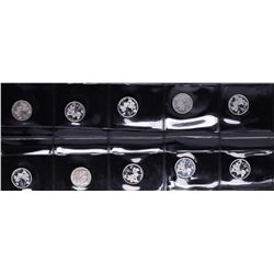 Lot of (10) Disney Mickey & Minnie Mouse Golfer 1/20 oz. .999 Fine Silver Coin R